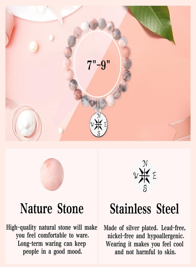 Parma77 2025 Graduation Gifts for Her, High School College Graduation Gifts for Women, Inspirational Compass/Heart Graduation Bracelets with Gift Message Card for Women Daughter Sister Friends - Image 3